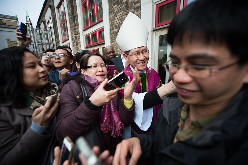 El cardenal Tagle celebró la misa en la catedral de San Jorge en Southwark © Mazur/catholicnews.org.uk