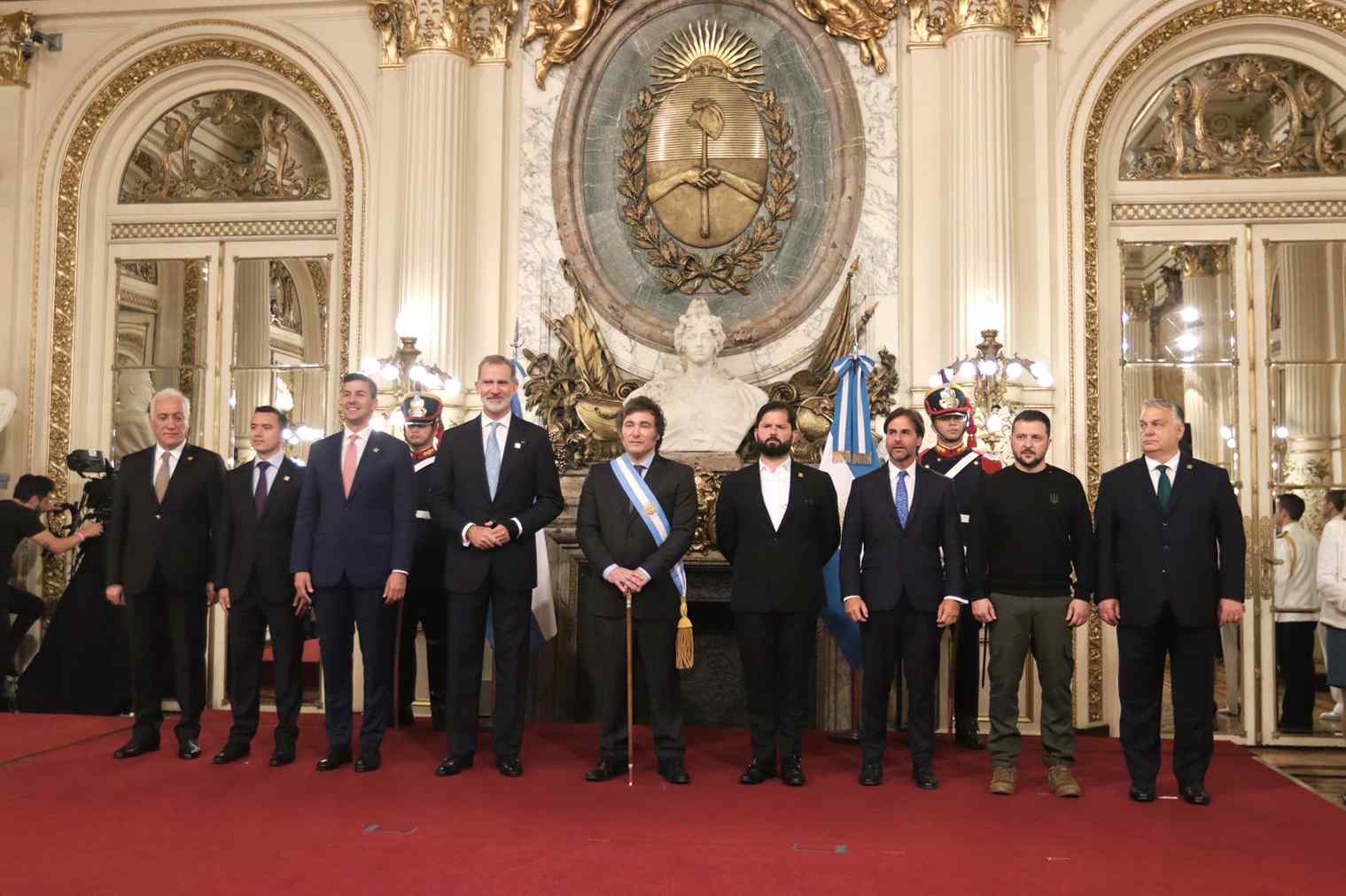 Toma de posesión de Javier Milei. Fuente: Presidencia de la República