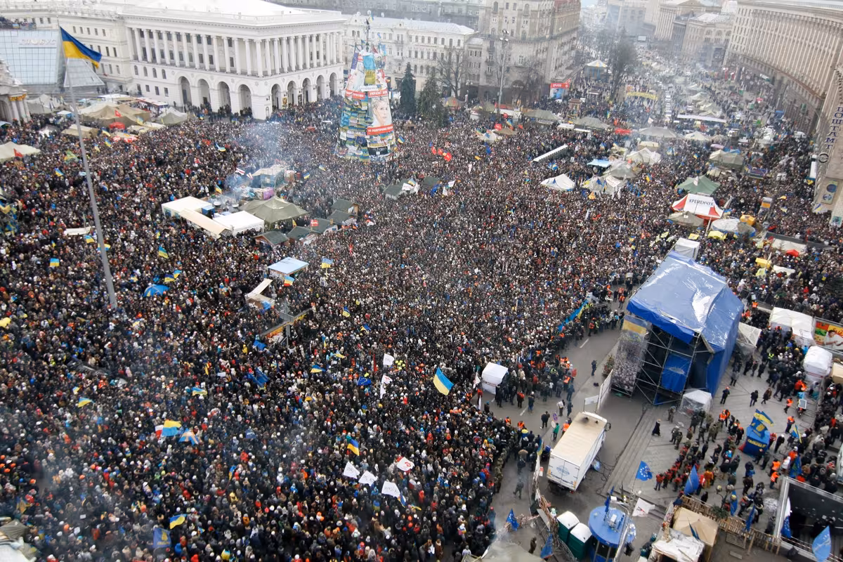 Euromaidán en Kiev, 19 de enero de 2014.
