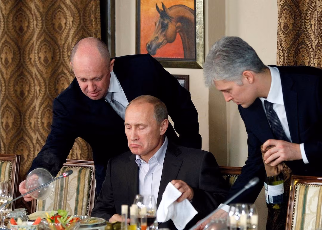 Yevgeny Prigozhin junto a Vladimir Putin. Foto: Reuters