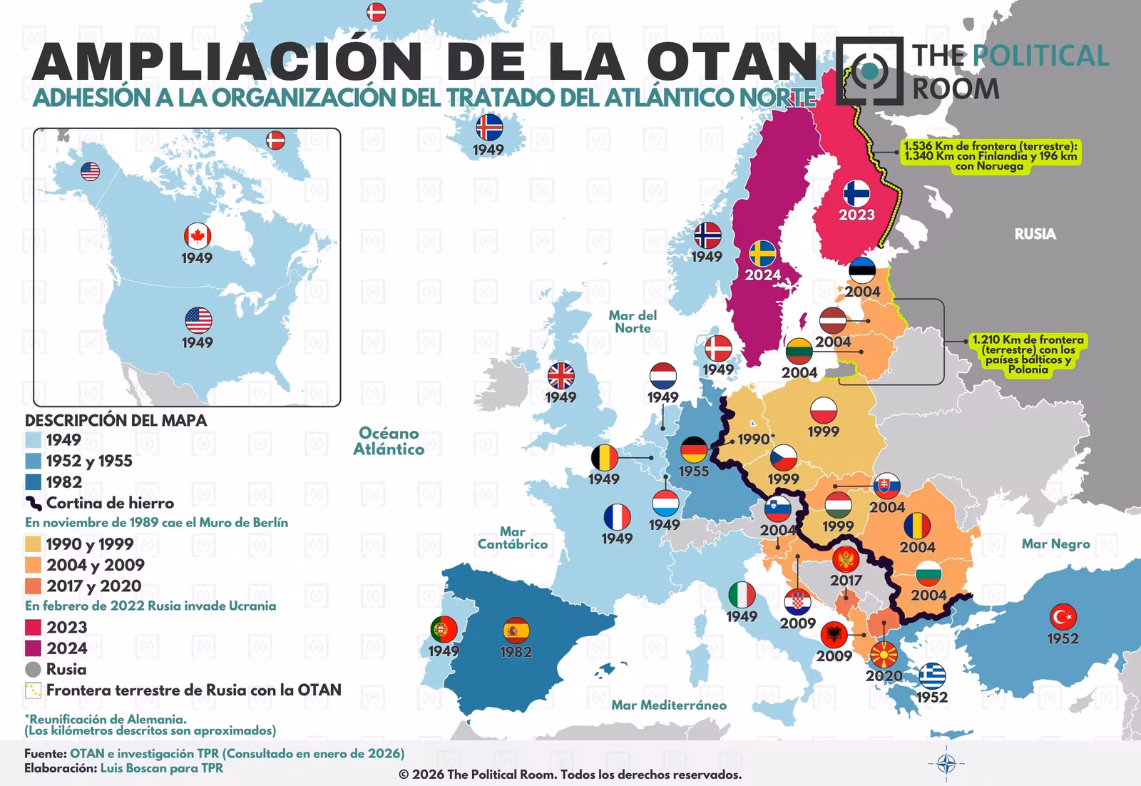 Miembros de la OTAN (2026)