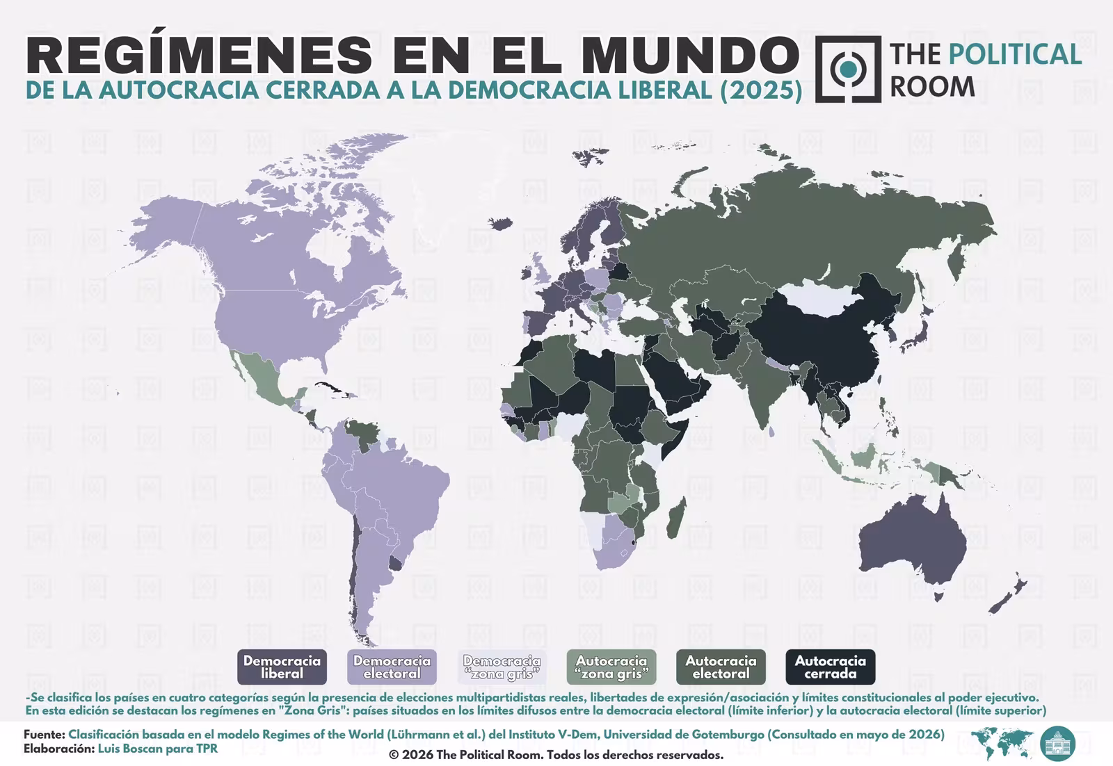 Regímenes en el mundo (2026)