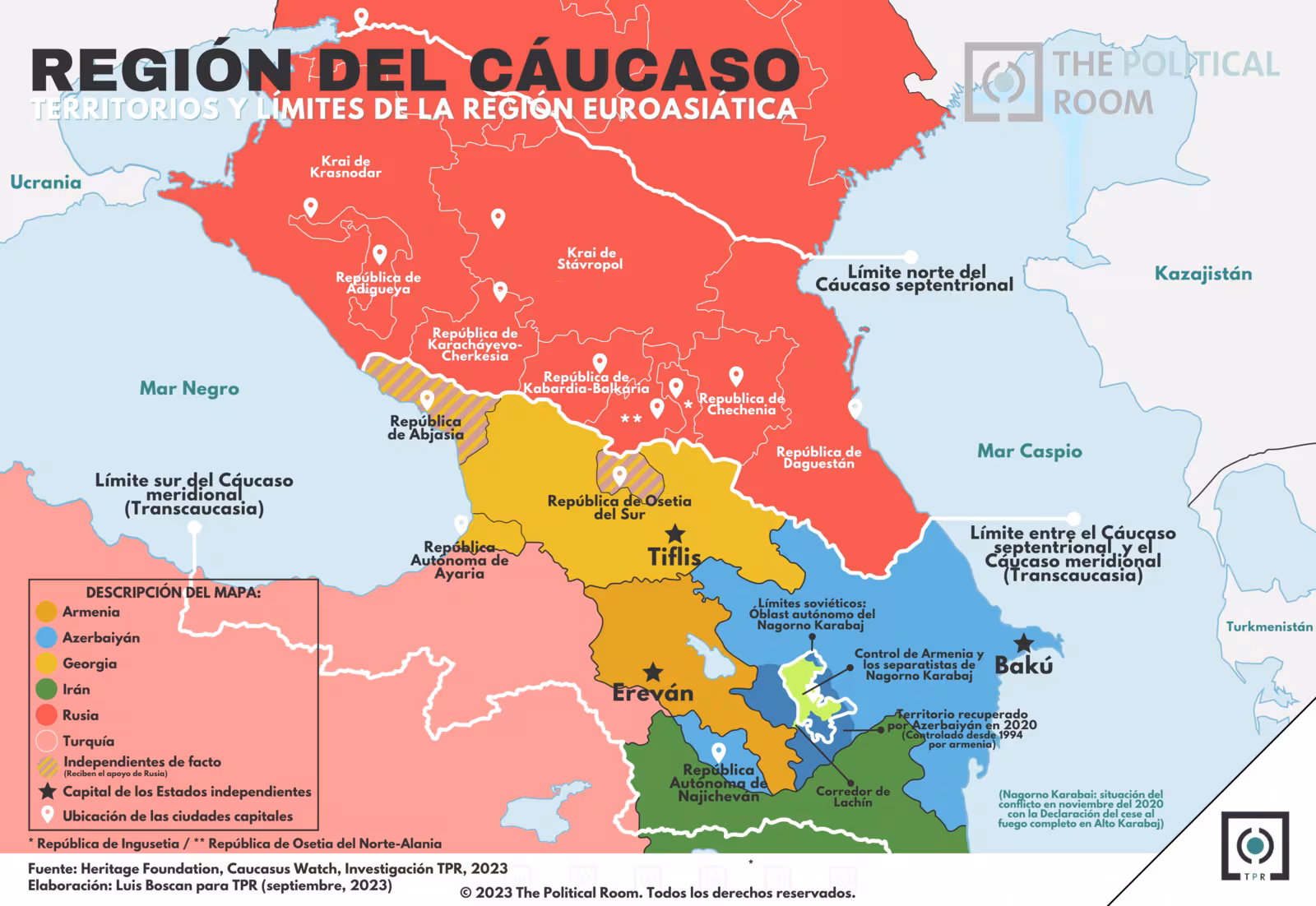 Región del Caúcaso tras la guerra del Nagorno Karabaj (2023)