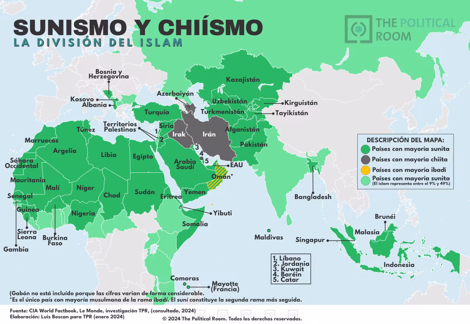 Sunismo y Chiísmo en el mundo (2024)