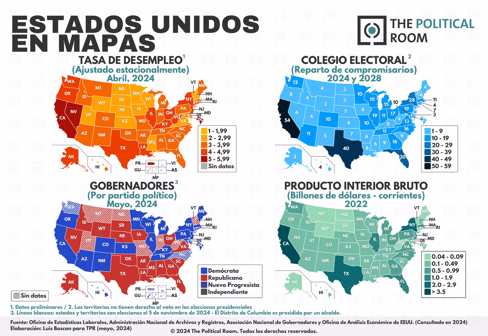 EE.UU. en datos (2024)
