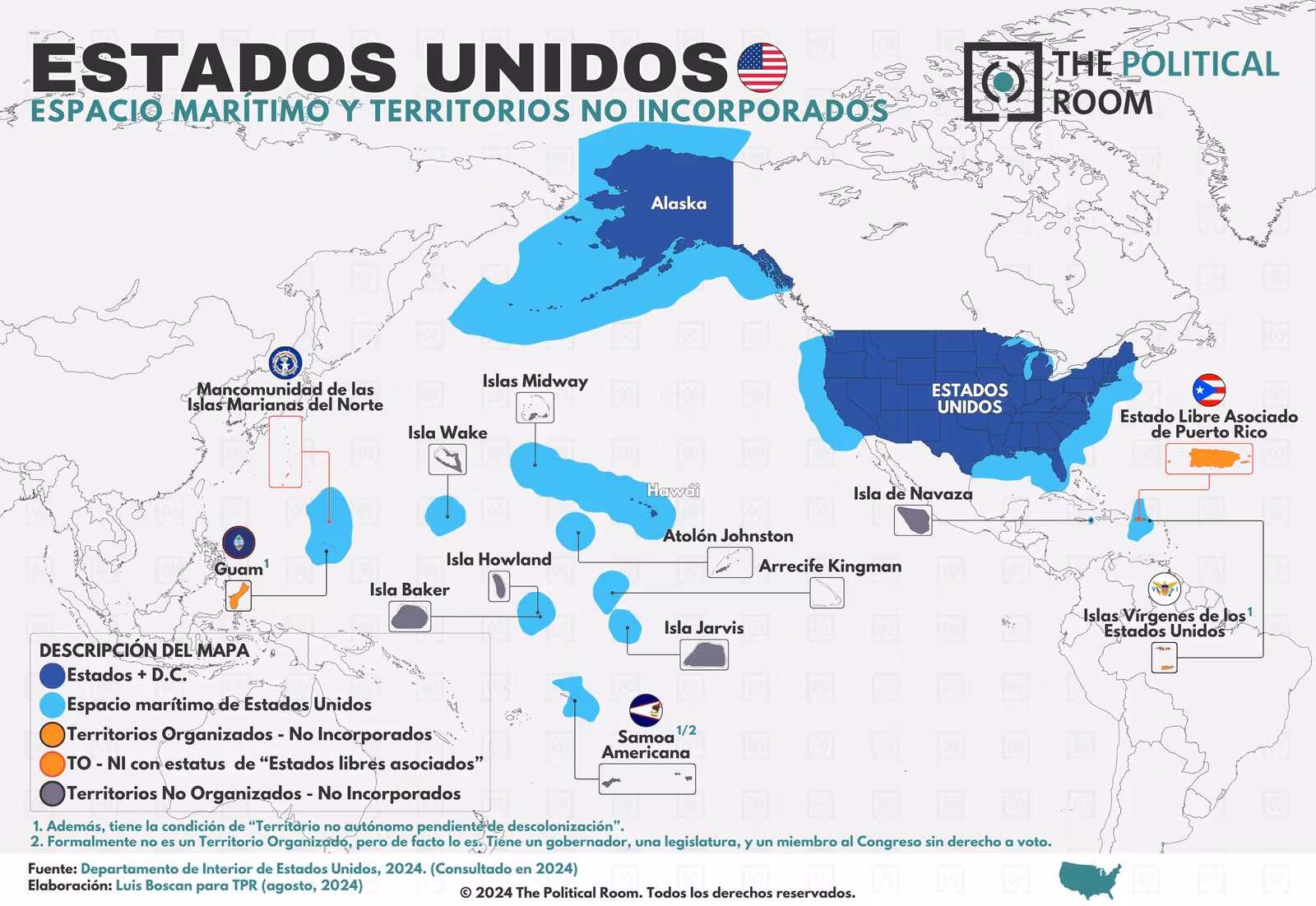 Organización territorial de EE.UU. (2024)