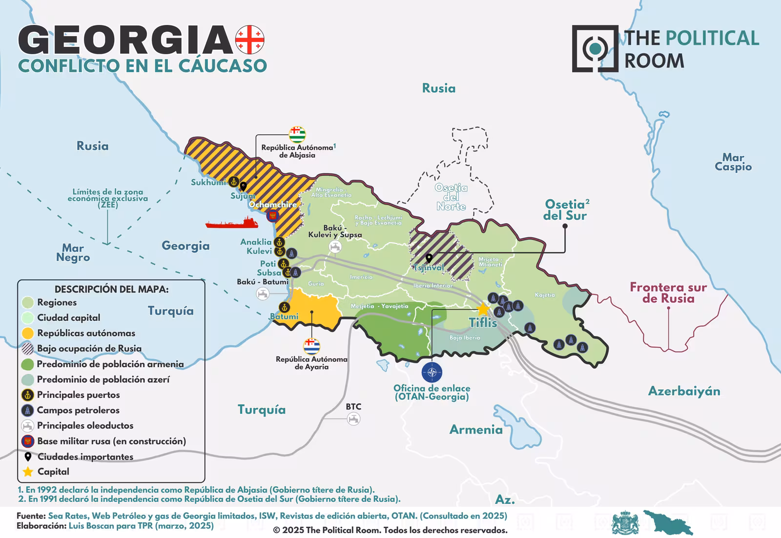 Georgia, conflicto en el Cáucaso (2025)