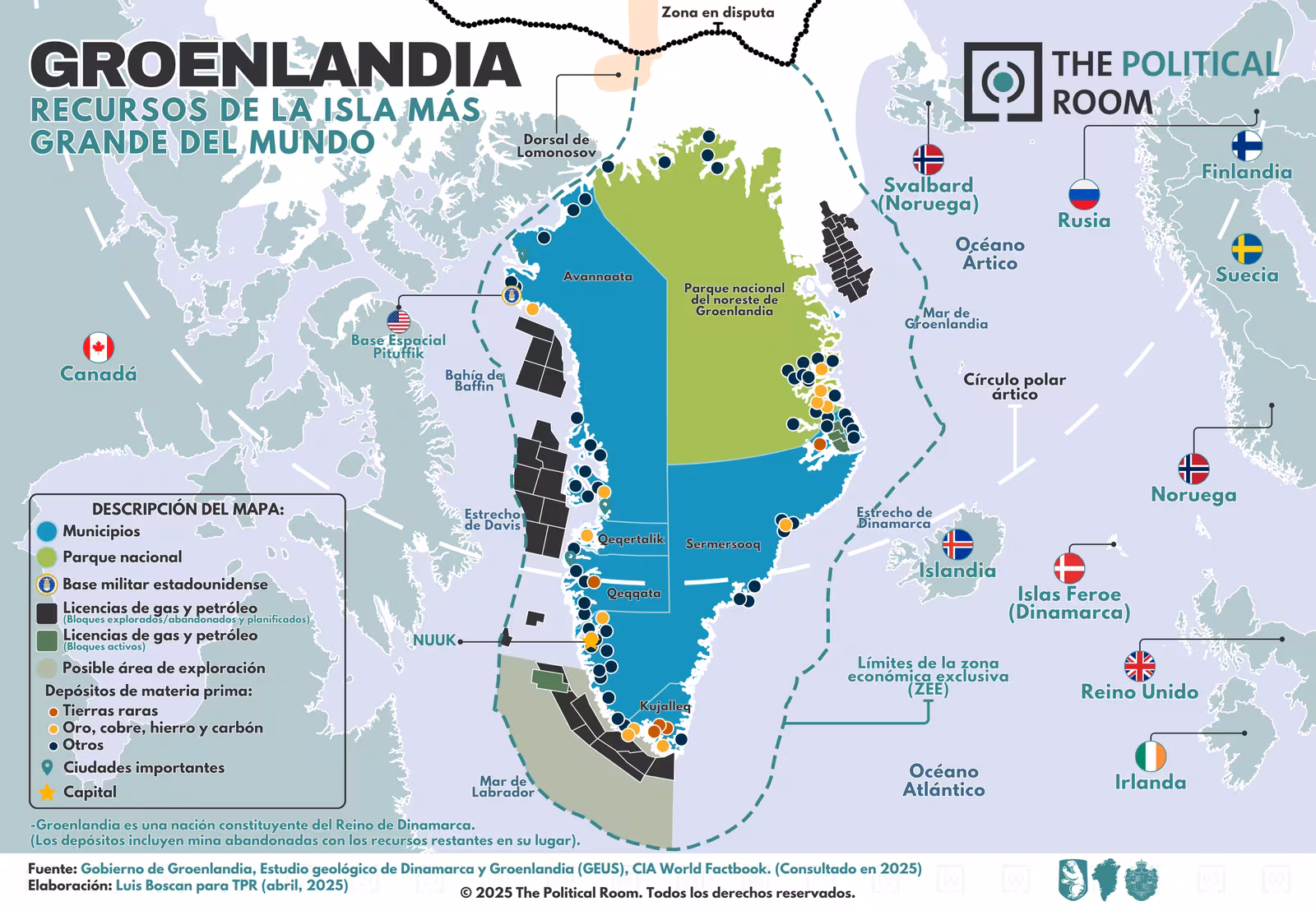 Recursos naturales de Groenlandia (2025)