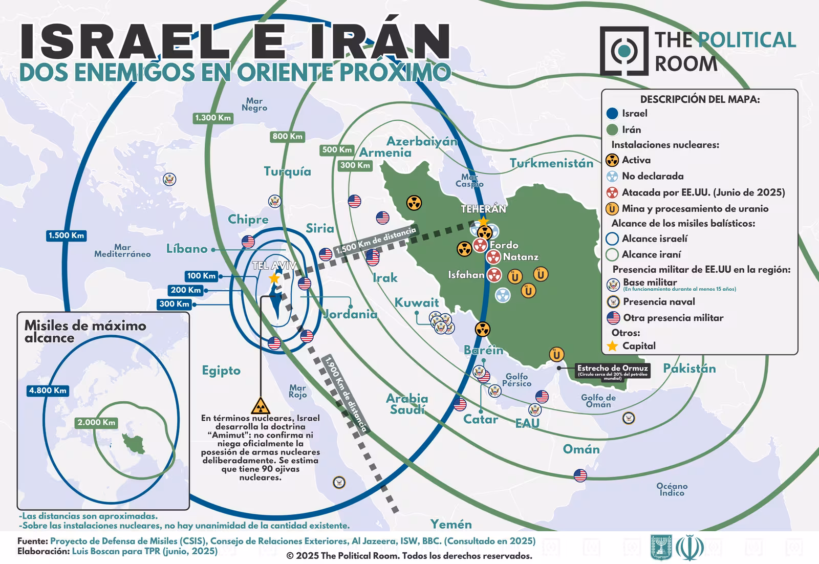 Israel e Irán, dos enemigos irreconciliables (2025)