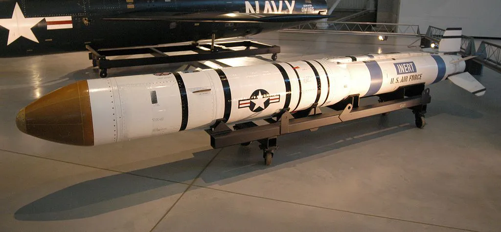 Unmisil antisatélite ASM-135 ASAT en exhibición en el Centro Steven F. Udvar-Hazy en Chantilly, Virginia. Fuente: Lorax