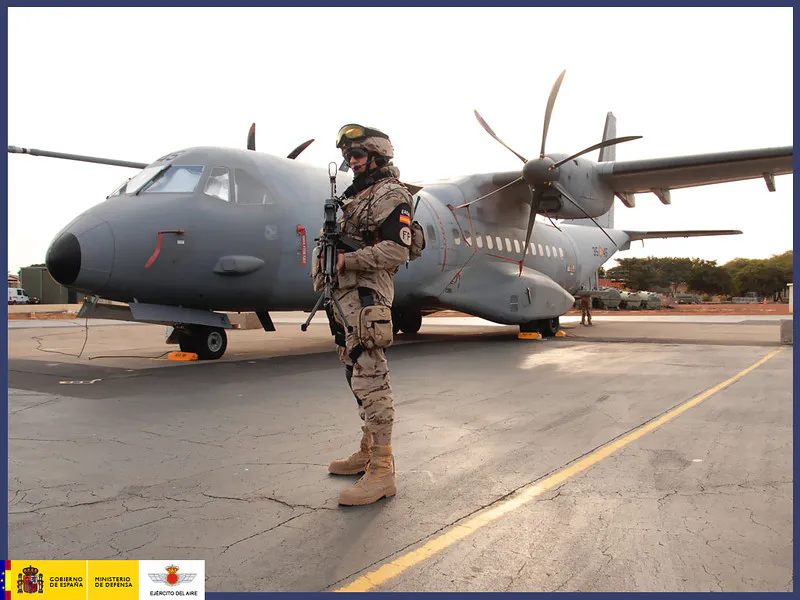 Destacamento Marfil operación Serval (Malí), 18 de diciembre de 2013. Fuente: Ejército del Aire y del Espacio Ministerio de Defensa España