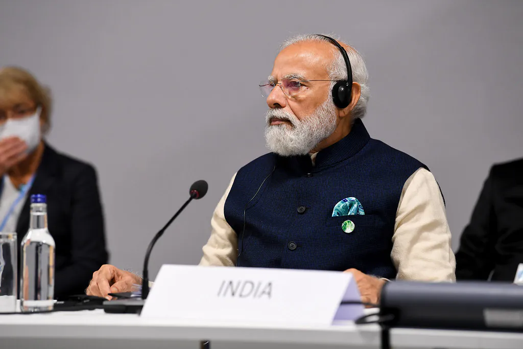 Narendra Modi, Primer Ministro de la India, en el Evento de Acción y Solidaridad por la COP26 en la SEC