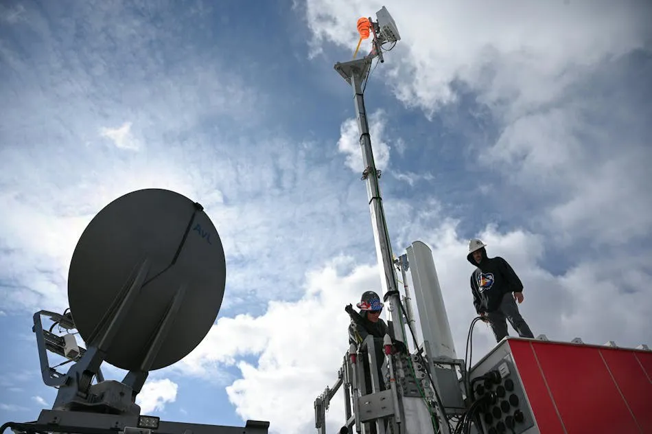 Estación móvil 5G. Créditos: Nial Bradshaw
