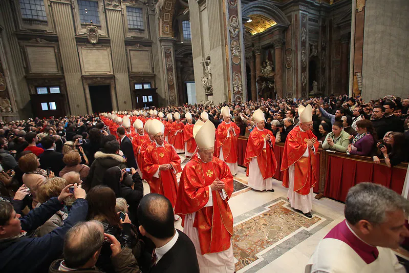 Primer día del cónclave de 2013, en el que fue elegido el Papa Francisco. Fuente: Arquidiócesis Católica Romana de Boston