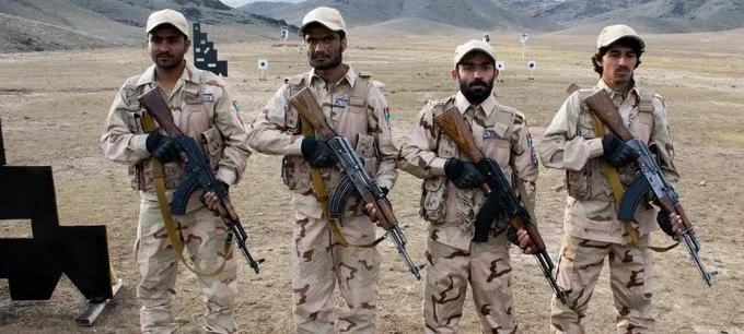 Integrantes del Ejército de Liberación de Baluchistán.