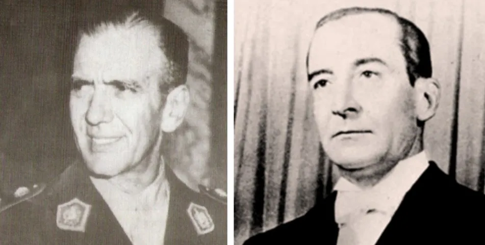 Los Generales Eduardo Lonardi y Pedro Eugenio Aramburu, Revolución Libertadora (1955-1958) de Argentina.