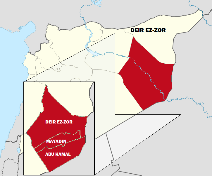 Mapa de Deir ez-Zor. Autor: Berkaysnklf 