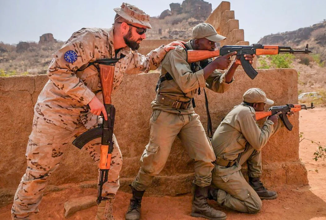 Campo de adiestramiento, EUTM Mali, agosto de 2023. Fuente: @eutm_mali