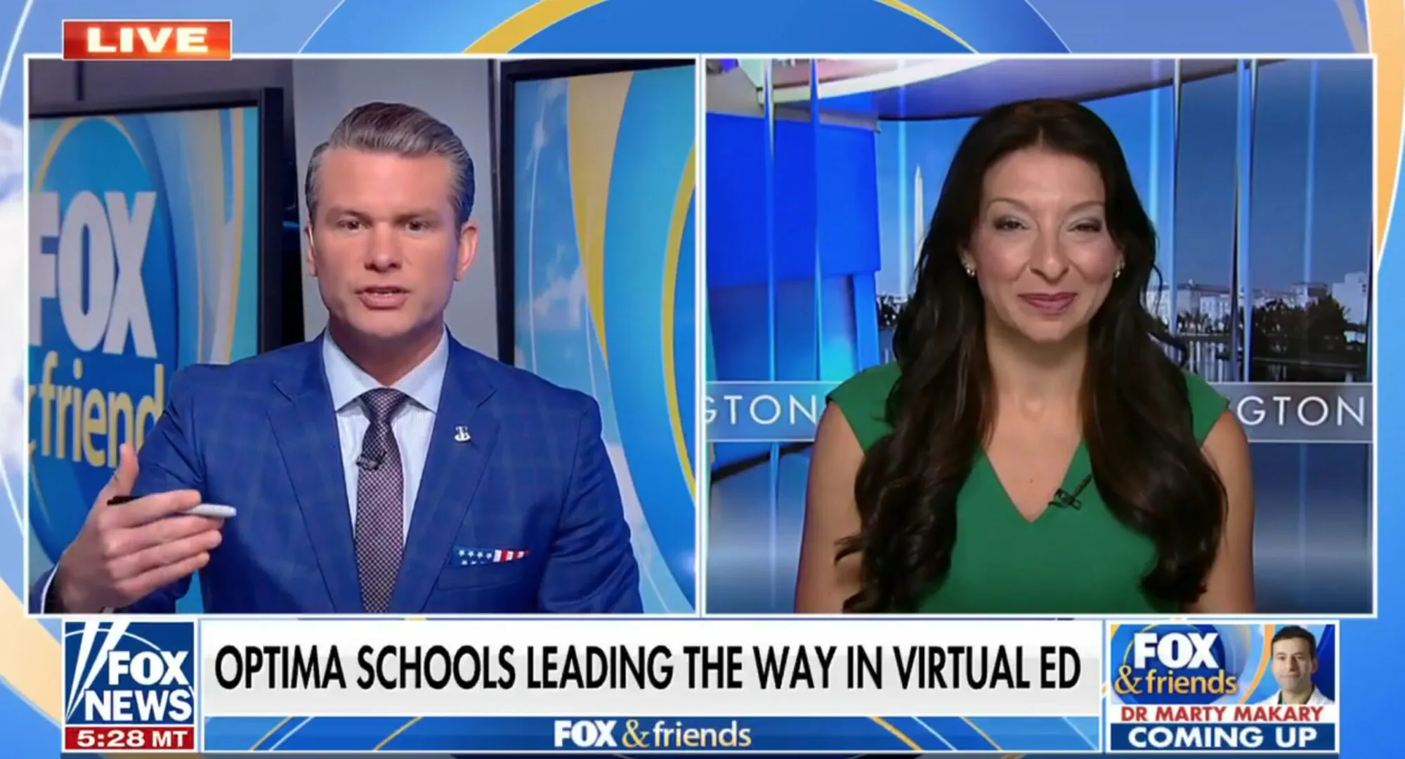 Peter Hegseth en Fox News. Fuente: www.floridatrident.org