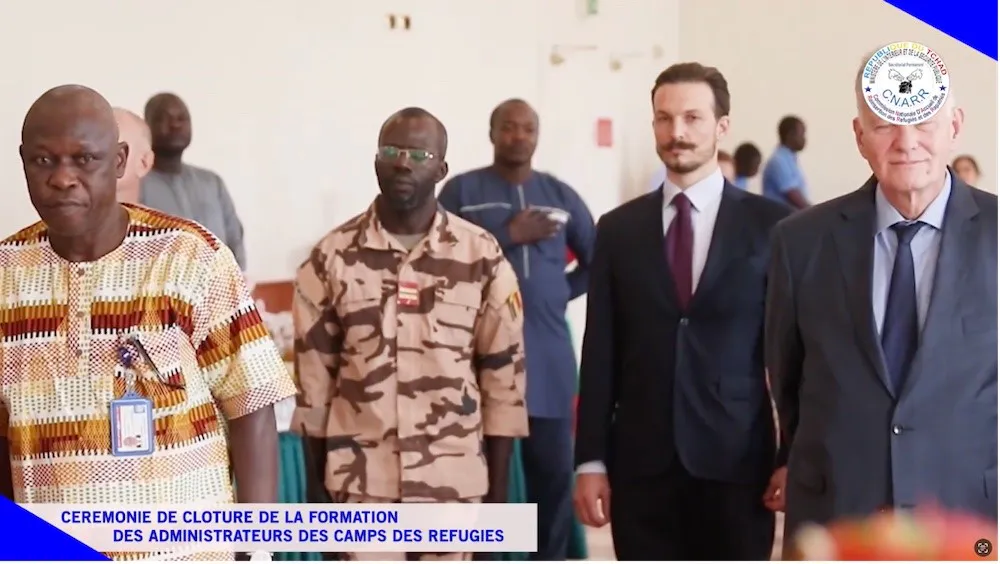 Gáspár Orbán visita Chad en octubre de 2023. Créditos: Cnarr-Tchad Facebook
