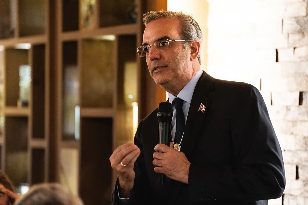 Luis Rodolfo Abinader Corona, presidente de la República Dominicana. Fuente: World Economic Forum