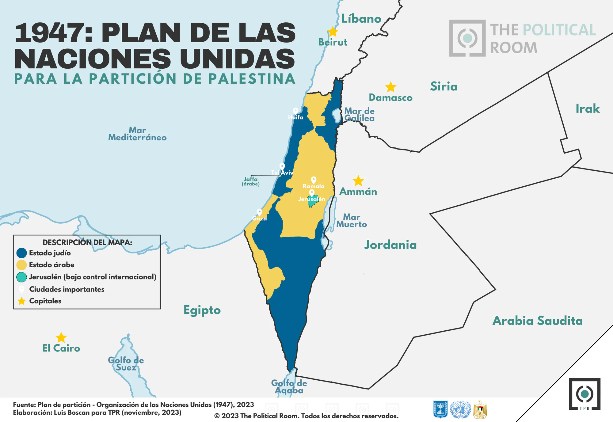Mapa TPR 26 Plan de la ONU para la partición de Palestina (1947) FORMATO WEB.png