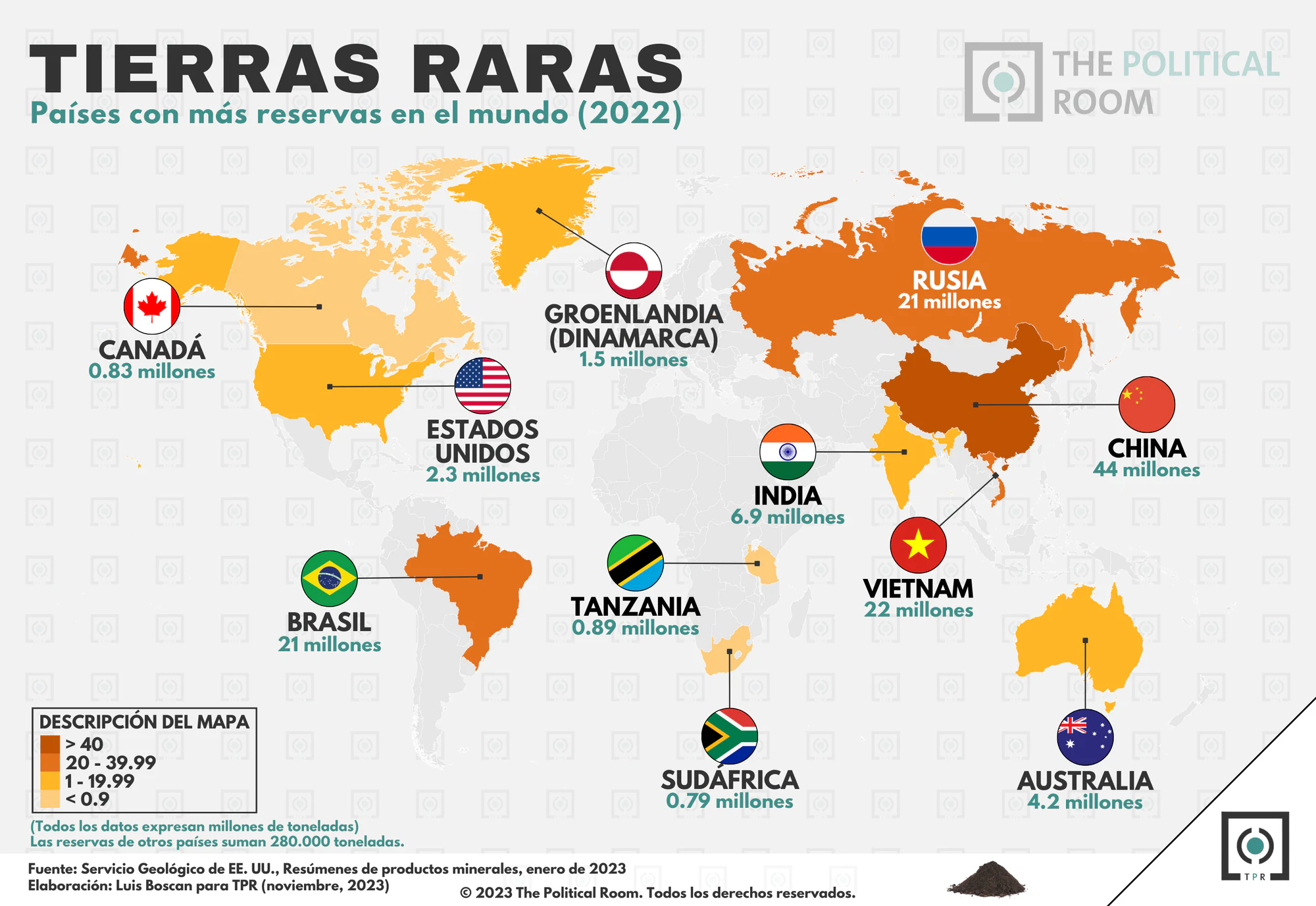 Mapa TPR 27 Reservas mundiales de tierras raras (2022) FORMATO WEB.png