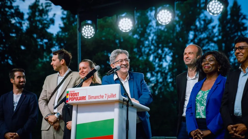Jean-Luc Melenchon, líder del Nuevo Frente Popular. Foto: X