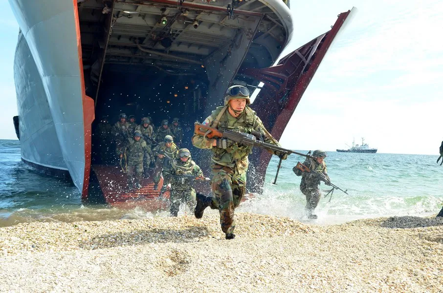  Infantes de marina ucranianos. Foto de Evgen Sylkin