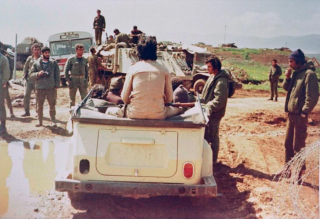 Fuerzas de Defensa de Israel en el sur del Líbano durante la Operación Litani de 1978. Fuente: ארכיון היסטורי "אגד"