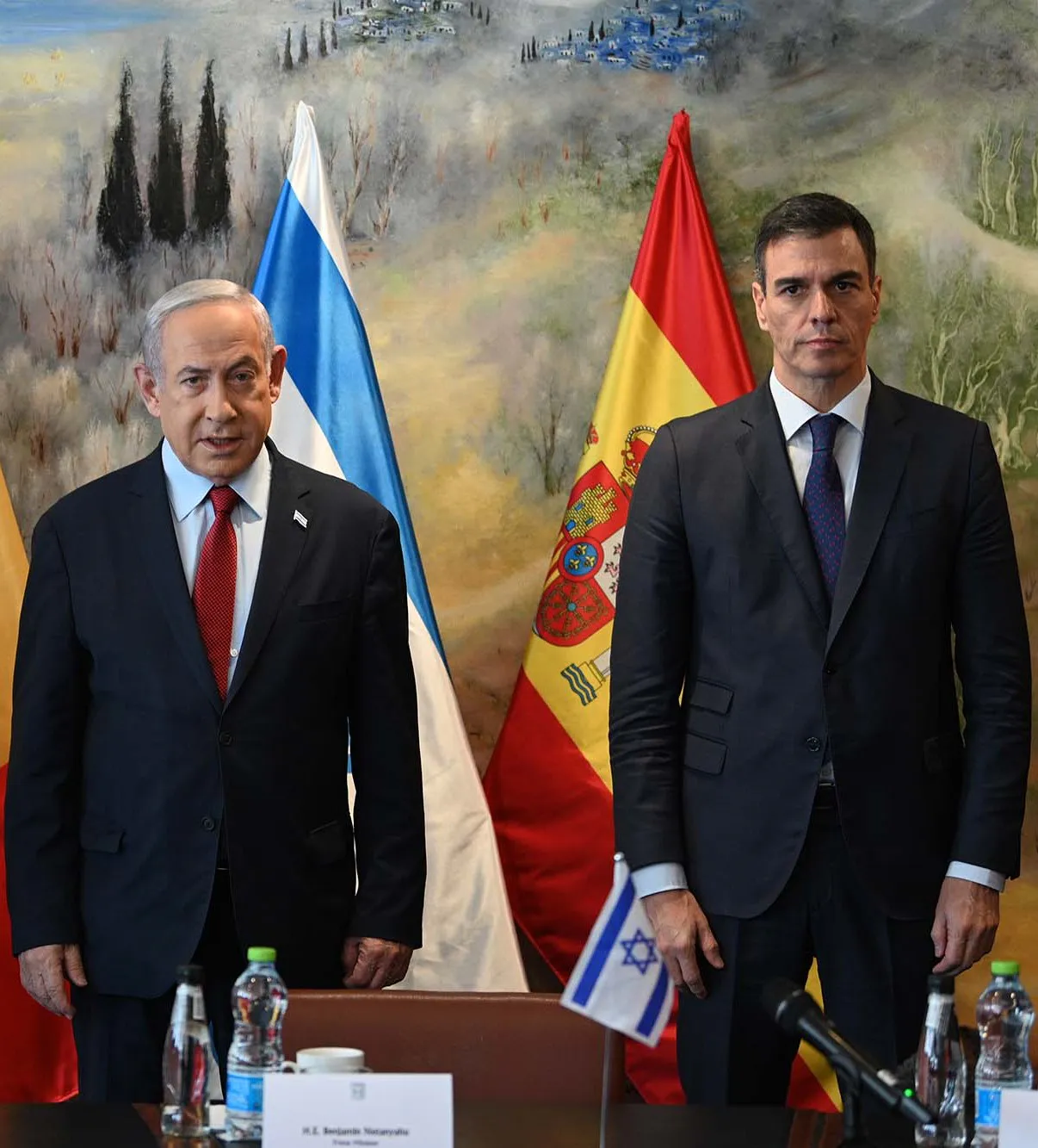 La Moncloa. 23/11/2023. Sánchez con a Netanyahu. Fuente: La Moncloa