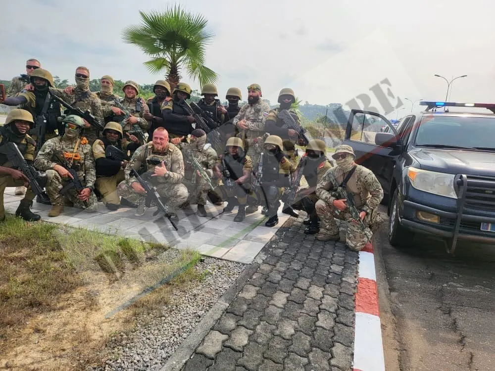 Tropas rusas en Malabo. Créditos: Diario Rombe