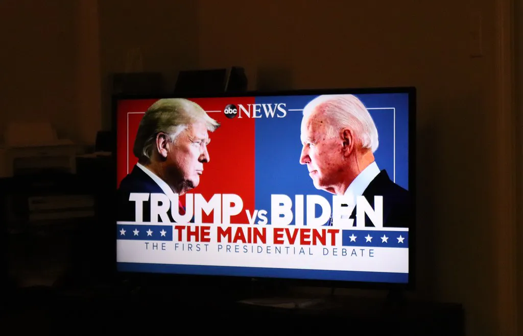 Debate presidencial entre Donald Trump y Joe Biden en ABC News desde su casa en Silver Spring, Maryland, la noche del martes 29 de septiembre de 2020 por Elvert Barnes Photography