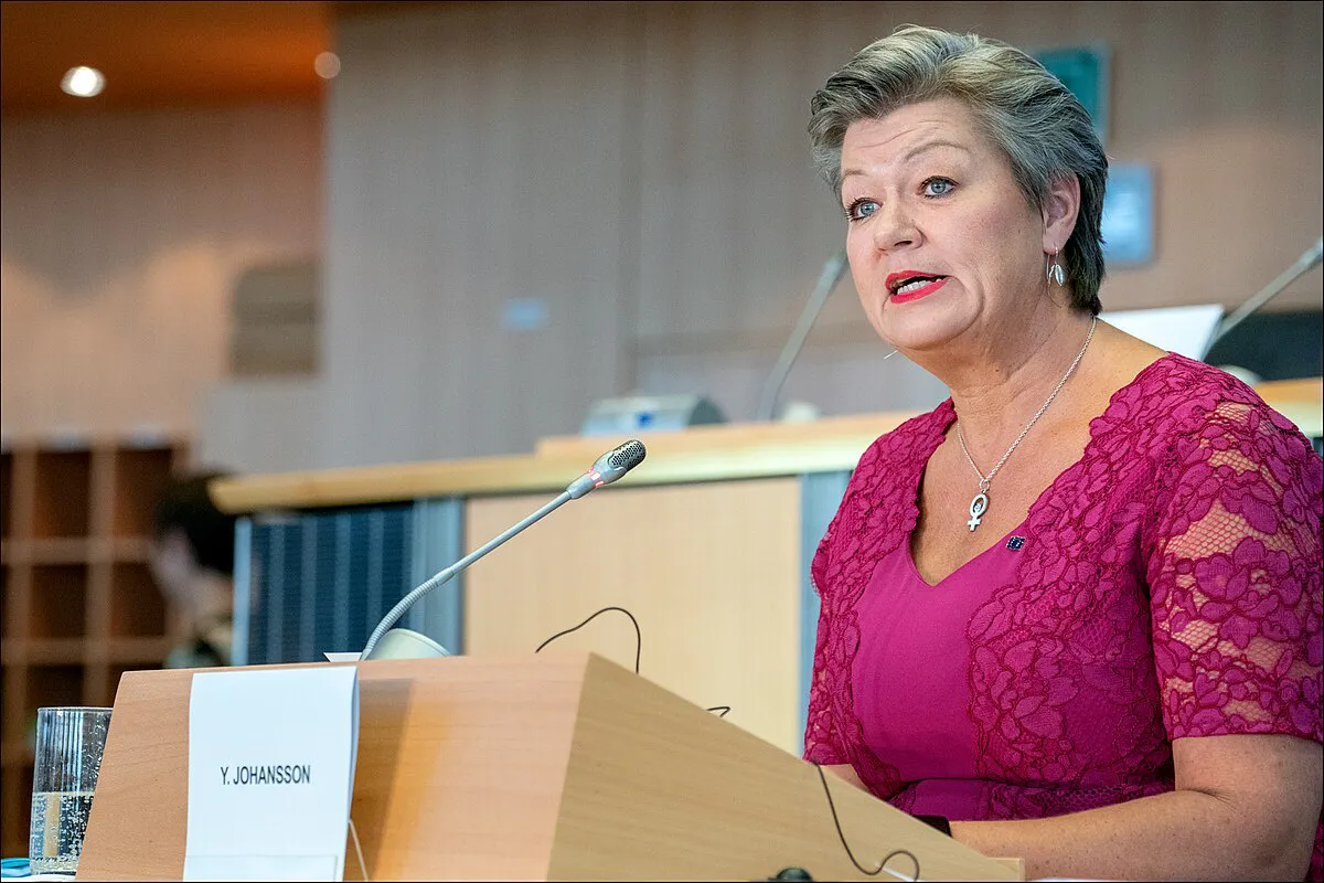 Ylva Johansson. Fuente: 	European Parliament
