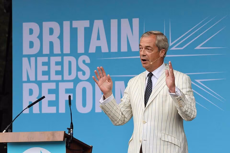 Nigel Farage habla en Devon 2024